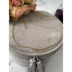 1271 Naszyjnik długi 80cm NIESKOŃCZONOŚĆ stal 316L