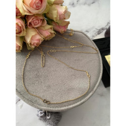 1271 Naszyjnik długi 80cm NIESKOŃCZONOŚĆ stal 316L