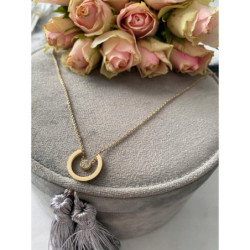 1270 Celebrytka CYRKONIA delikatna stal 316L