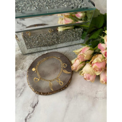 1267 Bransoletka figaro SWRXE SKRZYDŁO ZNAK STAL