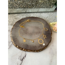 1265 Bransoletka GWIAZDKA GWIAZDA STAL 316L