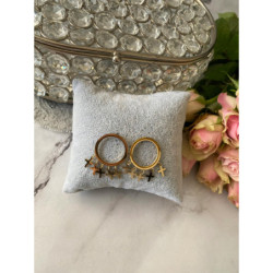 1256 Kolczyki wkrętki KRZYŻYKI KRZYŻE stal 316L