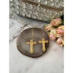 1259 Kolczyki koła KRZYŻYKI KRZYŻE stal 316