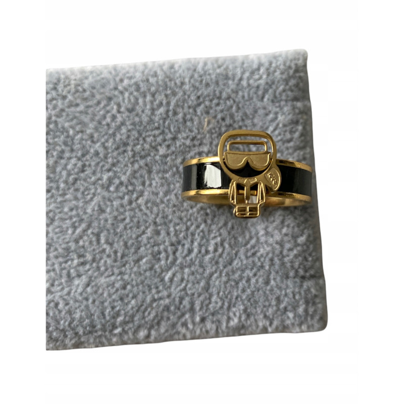 445 Pierścionek obrączka czarna roz 9/19mm stal