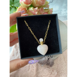 1204 Naszyjnik MOON RIVER KAMIEŃ KRYSZTAŁ STAL 316