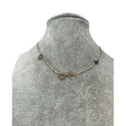 385 Złoty łańcuszek SERCE...