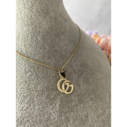 838 Celebrytka łańcuszek BLUEBERRY wisiorek STAL