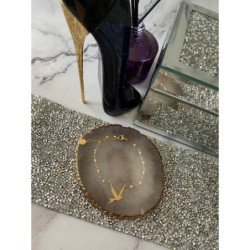 895 Bransoletka BIAŁE KORALIKI STAL 316L