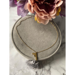 1060 Celebrytka delikatna łańcuszek PISTOLET STAL