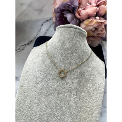 1226 Złoty łańcuszek celebrytka KONICZYNKA STAL