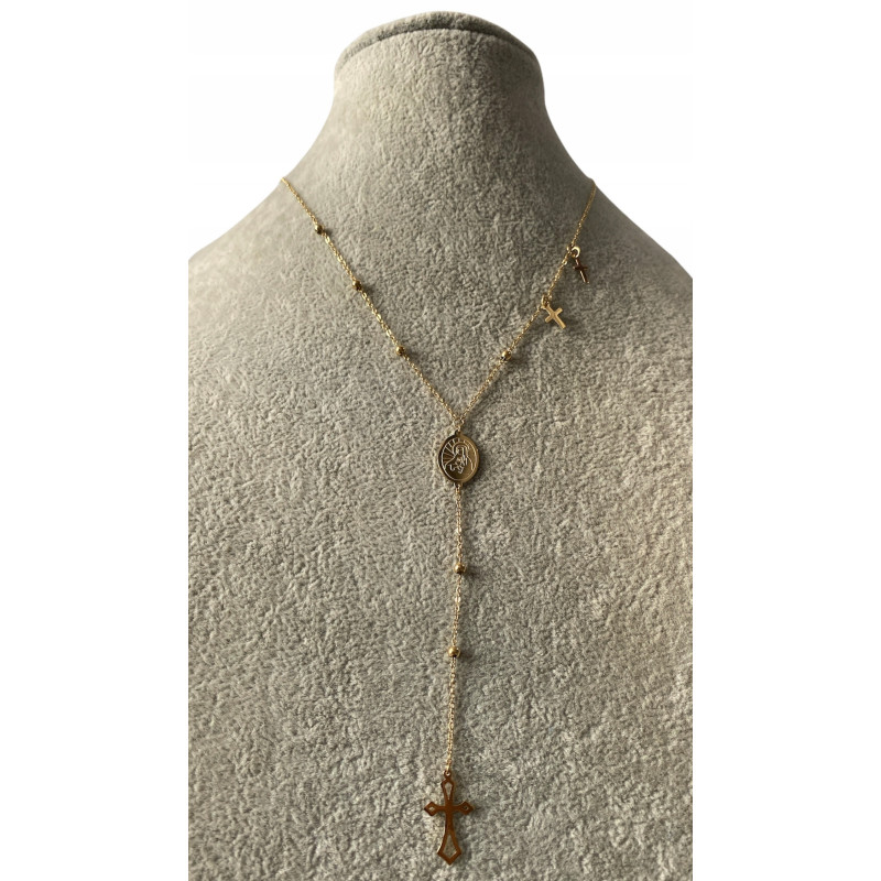 311 Krawatka celebrytka BLUEBERRY MEDALIK stal