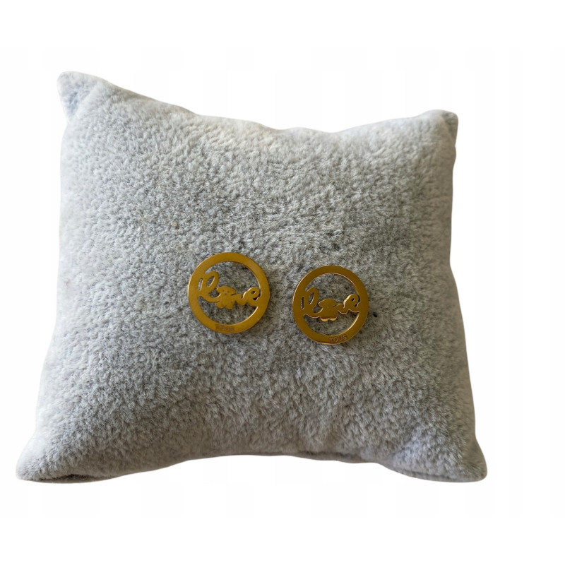 484 Kolczyki wkrętki LOVE stal 316L