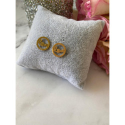 484 Kolczyki wkrętki LOVE stal 316L