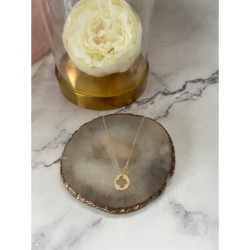 527 Złoty łańcuszek celebrytka KONICZYNKA STAL 315