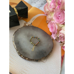 201 Pierścionek na gumce koraliki NIESKOŃCZONOŚĆ