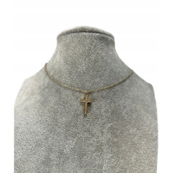 137 Złoty łańcuszek KRZYŻ...