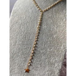 621 Różaniec krawatka Blueberry GWIAZDKA STAL 316L