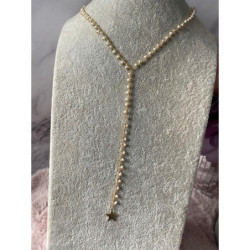 621 Różaniec krawatka Blueberry GWIAZDKA STAL 316L