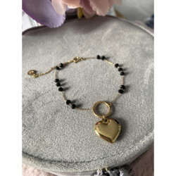 365 Bransoletka różaniec SERCE SERDUSZKO STAL 316