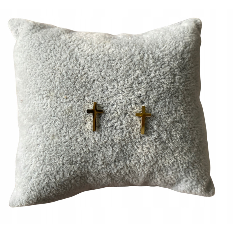 Kolczyki wkrętki Krzyż Krzyże Krzyżyki stal 316L