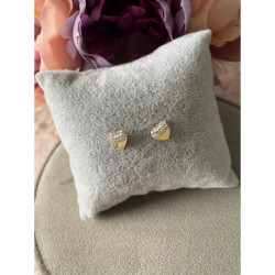 860 Kolczyki SERCA SERCE SERDUSZKA CYRKONIE stal