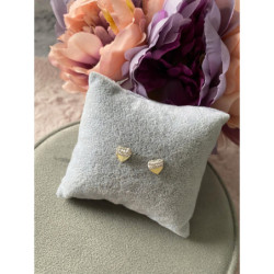 860 Kolczyki SERCA SERCE SERDUSZKA CYRKONIE stal