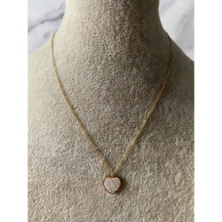 141 Celebrytka łańcuszek Serce CYRKONIE STAL