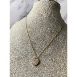 141 Celebrytka łańcuszek Serce CYRKONIE STAL