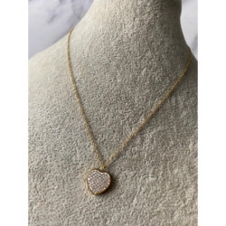 141 Celebrytka łańcuszek Serce CYRKONIE STAL