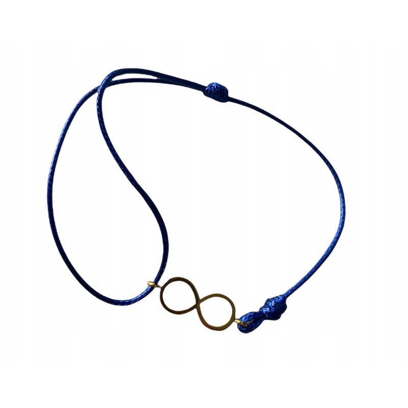 135 Bransoletka na sznurku NIESKOŃCZONOŚĆ STAL 316