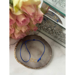 135 Bransoletka na sznurku NIESKOŃCZONOŚĆ STAL 316