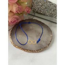 135 Bransoletka na sznurku NIESKOŃCZONOŚĆ STAL 316