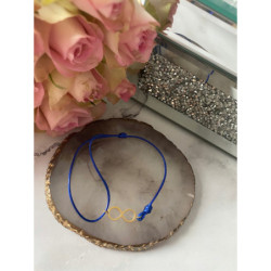 135 Bransoletka na sznurku NIESKOŃCZONOŚĆ STAL 316