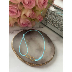 136 Bransoletka na sznurku NIESKOŃCZONOŚĆ STAL 316