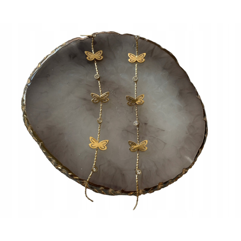 582 Kolczyki długie Motyle Motyl Motylki stal 316L