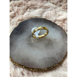 98 Pierścionek Obrączka cyrkonie roz 10 stal 316L