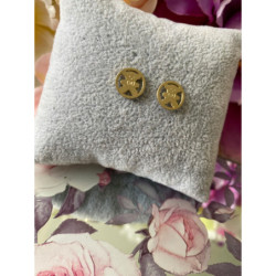 400 Kolczyki wkrętki Miś Misiu stal 316L