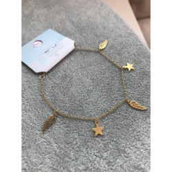 Bransoletka Blueberry Skrzydło gwiazdka złota Hit