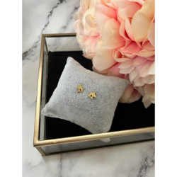 Złote kolczyki wkrętki JEDNOROŻEC UNICORN STAL 316