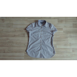 Koszula TOMMY HILFIGER roz 38 M w paski niebieska