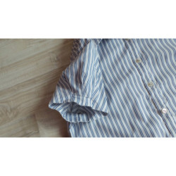 Koszula TOMMY HILFIGER roz 38 M w paski niebieska