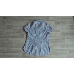 Koszula TOMMY HILFIGER roz 38 M w paski niebieska