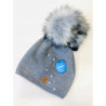 Czapka damska zimowa pompon korale Woolk