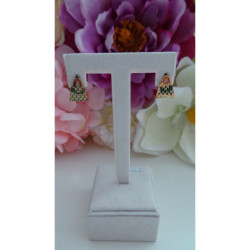 Kolczyki złote torebka stal 316