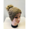 Czapka damska zimowa pompon PaMaMi ocieplona