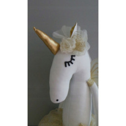 Jednorozec Unicorm 90CM na prezent Hand Made