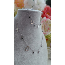 Celebrytka bransoletka SERCE KONICZYNA SREBRNA