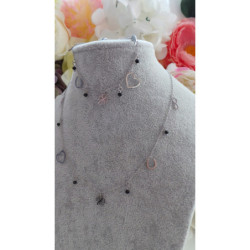 Celebrytka bransoletka SERCE KONICZYNA SREBRNA