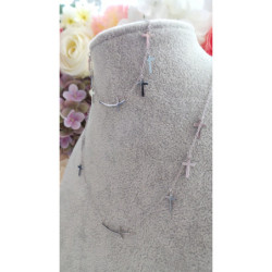 Celebrytka bransoletka KRZYŻ KRZYŻE STAL SREBRNA