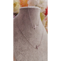 Celebrytka bransoletka KRZYŻ KRZYŻE STAL SREBRNA